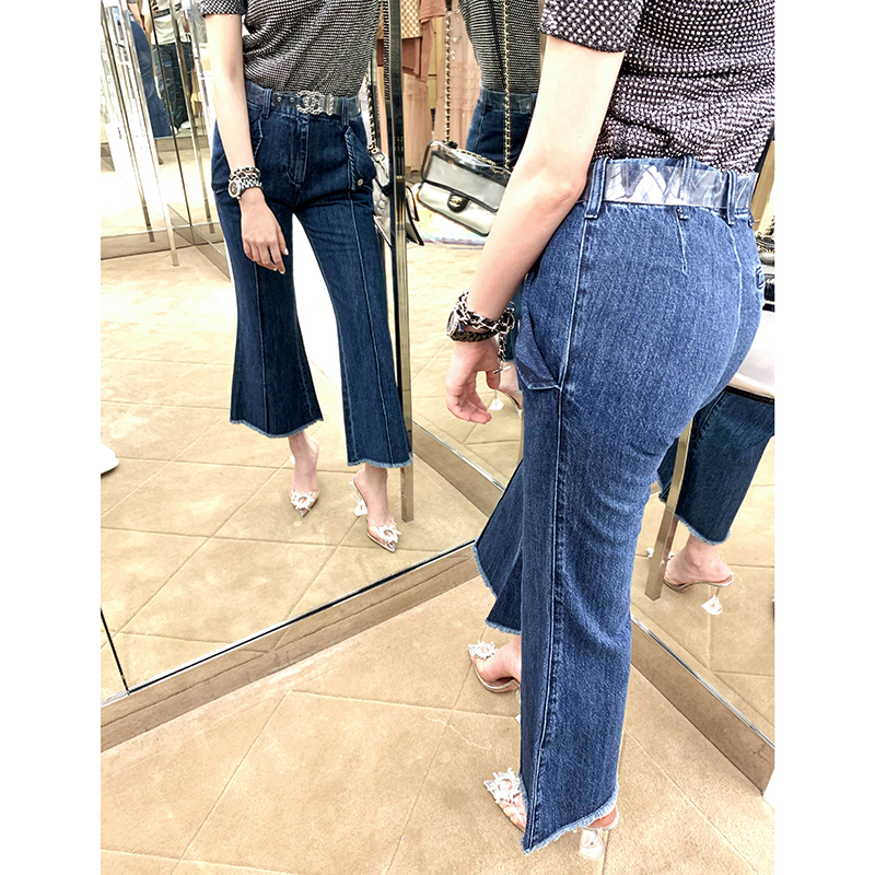 can2019夏季新款时尚复古喇叭裤