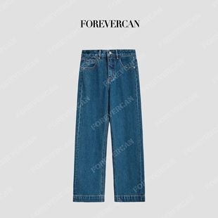 Forevercan女装2026新款丹宁公式立裁修身百搭显瘦经典牛仔裤