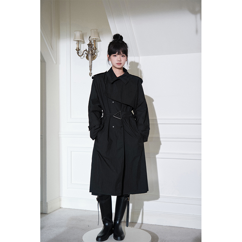 CAN秋季新款复古高级感风衣外套