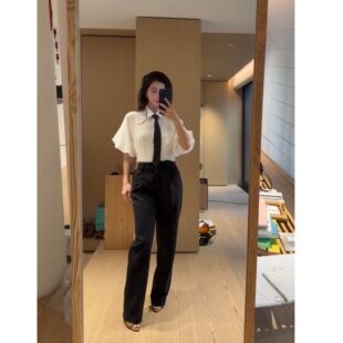 Forevercan女装“高校未眠”优雅风收腰显瘦白衬衫