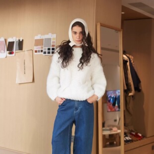 Forevercan女装2026新款西尔万慵懒风粗针立体大绞花宽松厚织毛衣