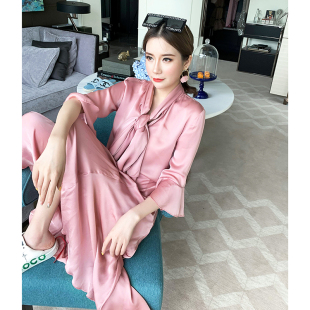 forevercan夏季新款 减龄洋气显瘦衬衫女神范半身裙两件套装