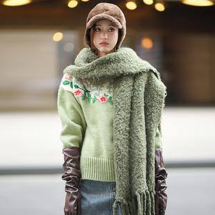 CAN重磅定制款 羊毛纯手工立体钩花针织毛衣