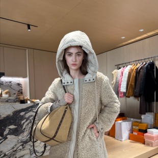 Forevercan女装2026新款克拉科夫鹅绒服双面穿连帽羊羔绒滑雪服