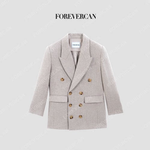 CAN秋冬新款高级感百搭外套+半裙