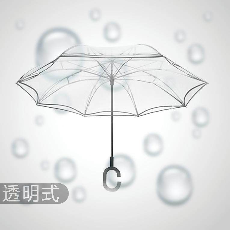 新款透明伞创意双层反向伞免持式长柄雨伞定制logo直杆反转伞定做,婴童用品,儿童雨伞/防晒伞,淘宝优惠券,粉丝福利购,淘宝优惠卷