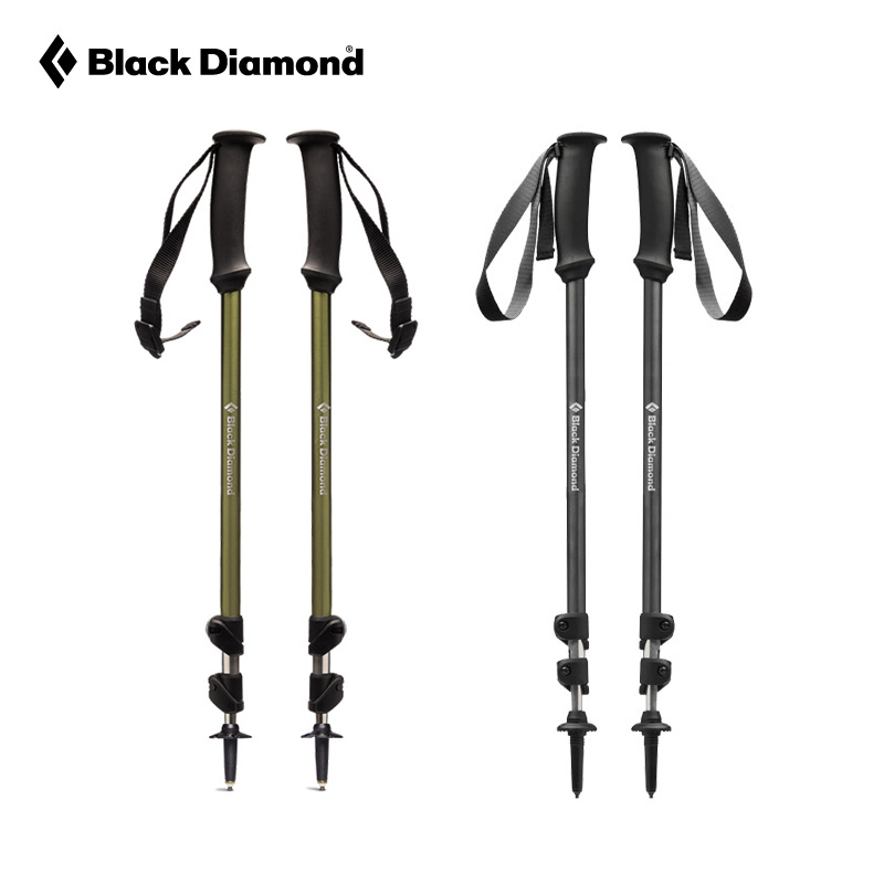 blackdiamond黑钻户外登山杖可伸缩拐杖铝合金bd徒步手杖轻11