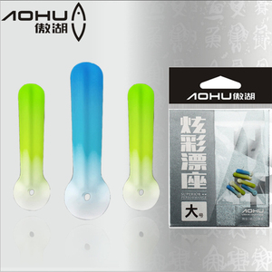 傲湖炫彩色防缠硅胶竞技漂座高弹性不伤线短身浮漂座渔具垂钓配件