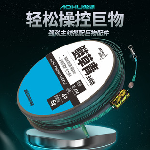 傲湖鱼线线组成品加固pe棉线结无影双芯伏隐主线垂钓渔具线组成品