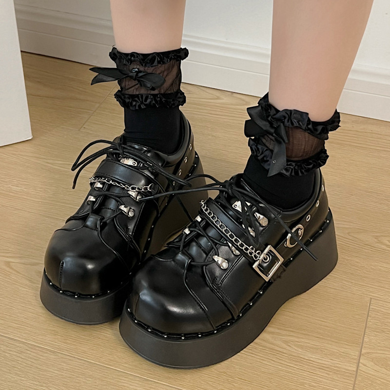 玛丽珍小皮鞋jk甜酷辣妹y2k亚文化朋克厚底鞋乐福哥特lolita鞋子,女鞋,深口单鞋,淘宝优惠券,粉丝福利购,淘宝优惠卷