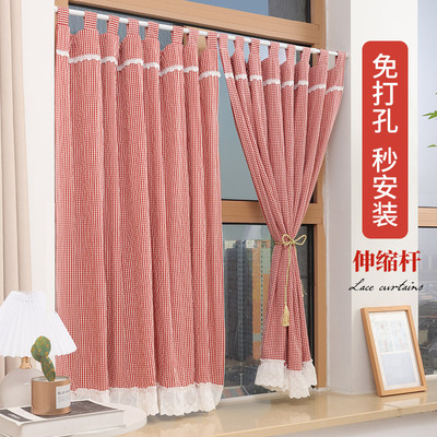 飘窗帘小窗户短帘厨房卧室门帘