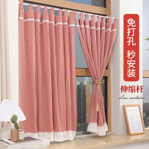 飘窗帘小窗户短帘厨房卧室门帘