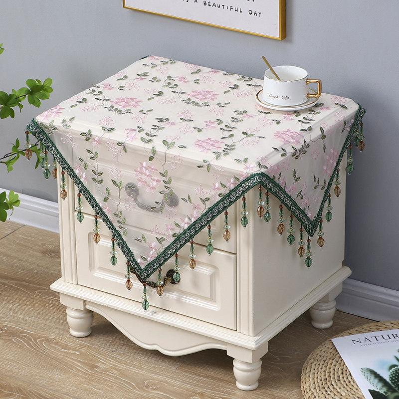 绣花桌布法式风复古圆方桌布床头柜盖巾茶几台布多功能盖布新品,居家布艺,桌布,淘宝优惠券,粉丝福利购,淘宝优惠卷