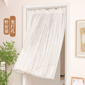 法式 门帘美式 遮光小窗帘半长帘厨房卧室遮挡帘阳台门帘纱帘不透人