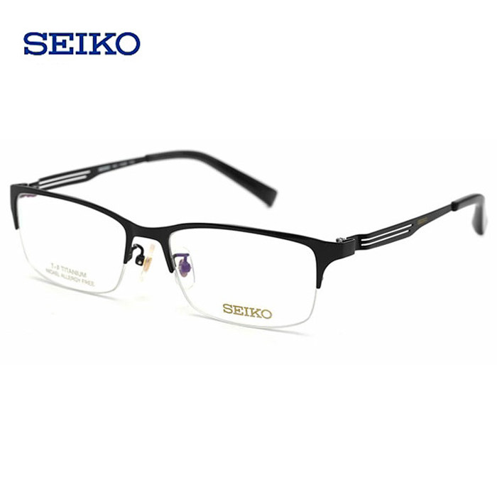 超轻钛男款商务休闲运动半全框多款可选近视眼镜框架HC1020