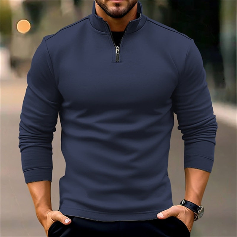 男夏季运动拉链长袖卫衣 Men Sport Zip Long Sleeve Sweatshirt