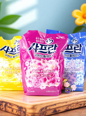 韩国进口LG衣物柔顺剂 衣服护理液芳香防静电柔软剂 柔软衣物