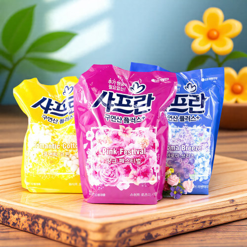 韩国进口LG衣物柔顺剂 衣服护理液芳香防静电柔软剂 柔软衣物