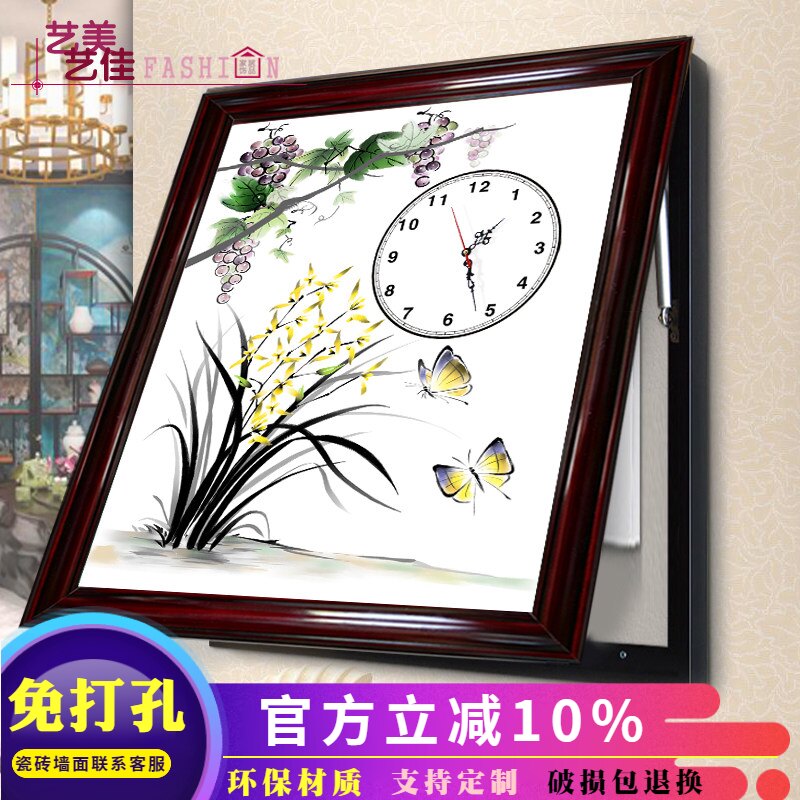 免打孔实木液压上翻电表箱遮挡