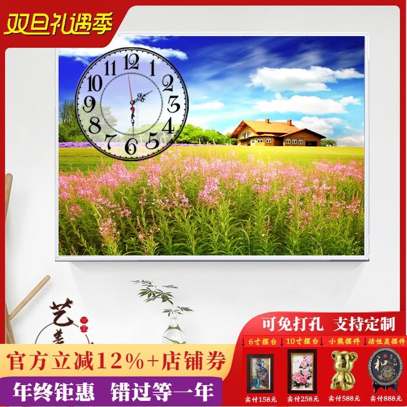 餐厅掀开式电表箱装饰画