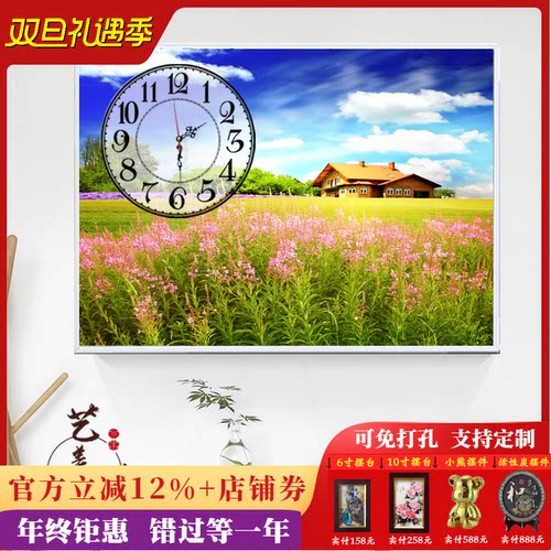 餐厅掀开式电表箱装饰画