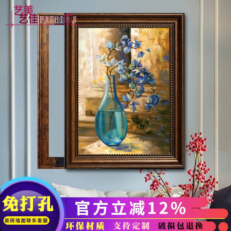液压上翻欧式风遮挡电表箱装饰画图片
