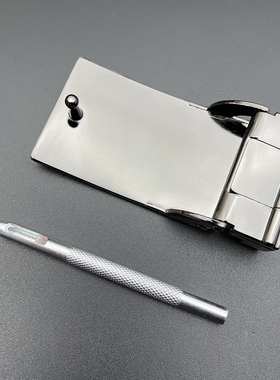 合金平滑扣打眼挂扣皮带男板扣士打孔扣头打洞腰带头卡子裤带扣子