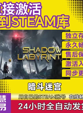 暗斗迷宫 steam激活码CDK入库 国区全球区 Shadow Labyrinth 永久