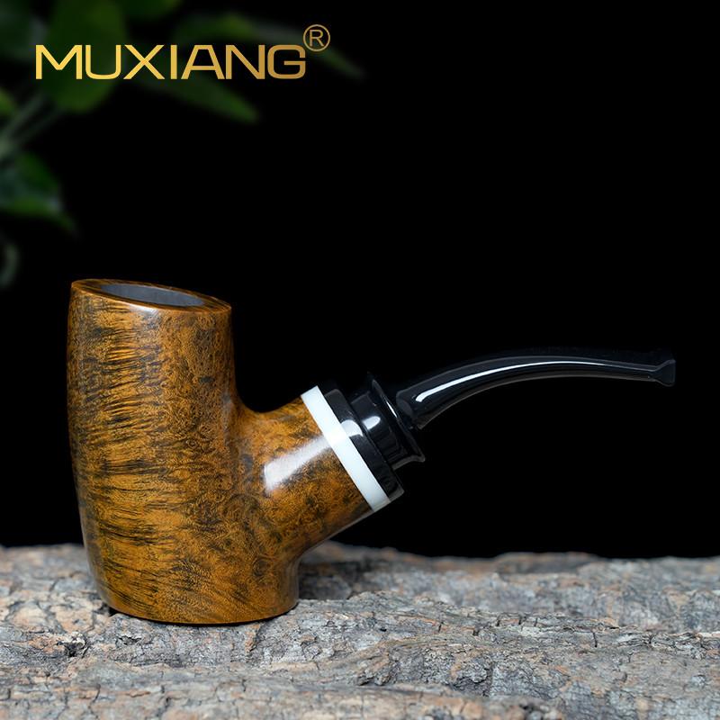 进口石楠木烟斗男士手工实木火山锤子桌斗传统老式过滤专用具配件