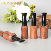 花梨木雪茄烟嘴男士 手工实木9mm过滤芯咬嘴便携循环专用烟具配件