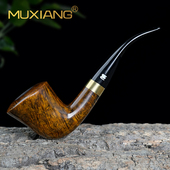 专用烟斗具 传统过滤男士 木香进口石楠木烟斗手工实木弯式 烟斗老式