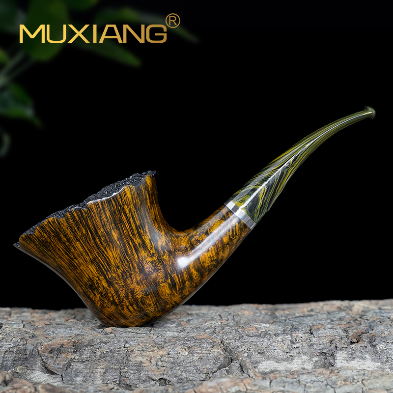 进口石楠木烟斗手工实木带瘤皮大卡斯特罗斗传统老式专用男士烟具