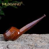 木香石楠木烟斗男士 传统过滤专用烟斗具 手工牛头飞碟烟斗实木老式