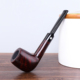 木香进口石楠木烟斗男士 传统过滤烟具配件 手工直柄撞球斗实木老式