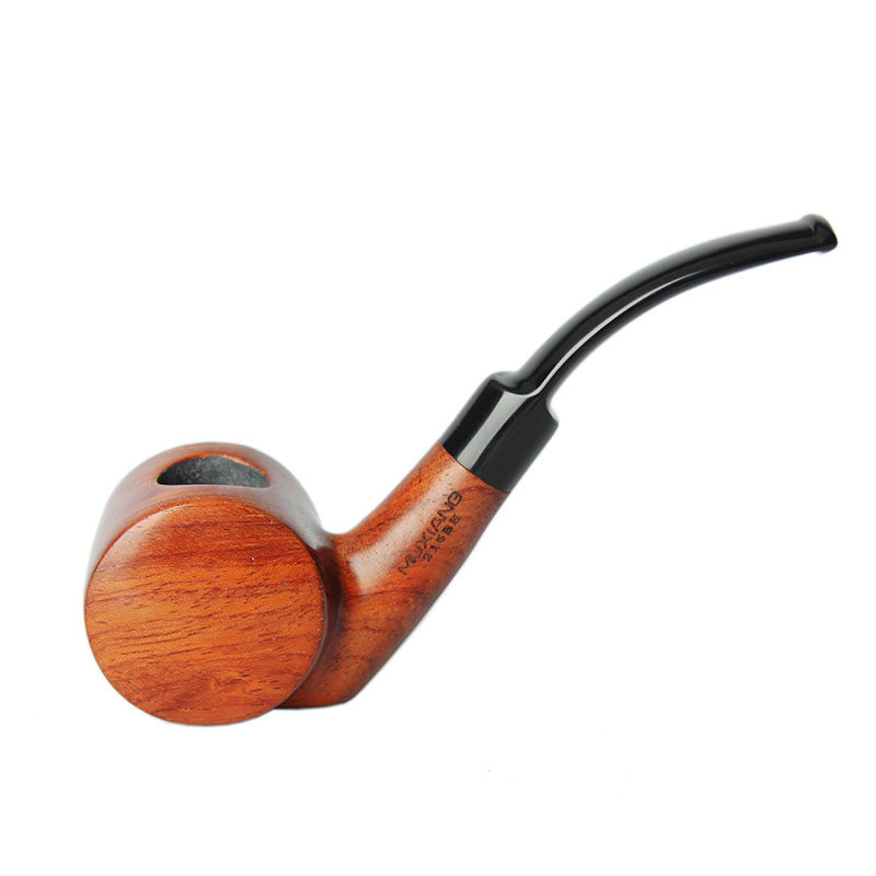 木香 花梨木自由式烟斗 个性桶型实木红木烟斗  手工9MM新手斗
