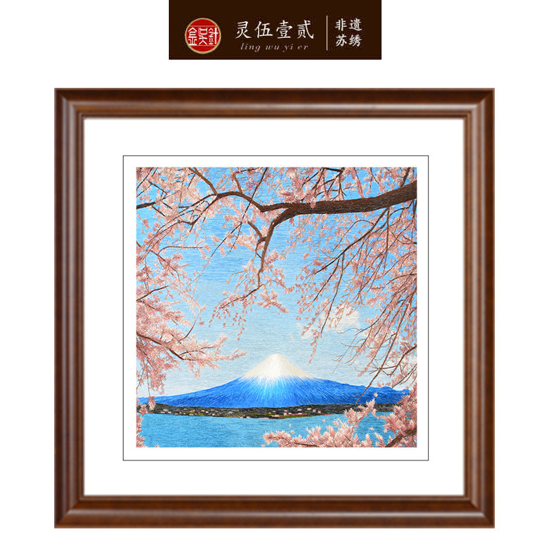 Jin Wu Pin Suzhou embroidery finished product Hanging picture Real silk Embroidery a living room Entrance Volcano Scenery Embroidery painting Cross stitchin the Home Fabric , Embroidery Kit , Embroidery  category - from Buy2taobao.com to provide professional Taobao agent buy service