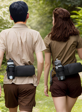 韩系跑步运动腰包户外水壶腰包尼龙超轻跑步包骑行腰包耐磨手机包