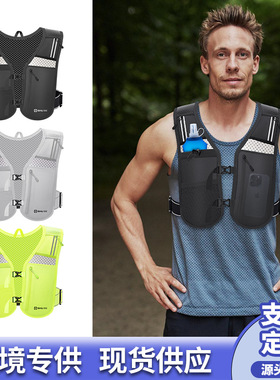 跨境热销轻便运动马甲背包透气多功能登山骑行跑步包手机水壶背心