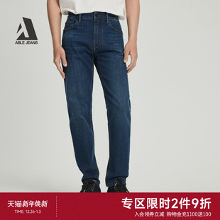 裤 25秋季 小脚牛仔长裤 JEANS 男 复古弹力修身 修身 男士 ABLE 新款