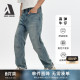JEANS 复古天晴蓝弹力牛仔裤 直筒滑板裤 男士 宽松直筒 新款 ABLE
