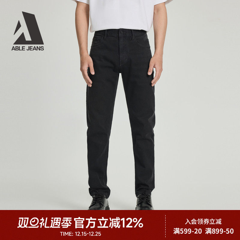 ABLE JEANS【修身裤】25秋冬新款男士通勤修身小脚弹力牛