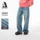 JEANS 阔腿直筒裤 春夏款 ABLE 巴恩风宽松阔腿牛仔裤 男街头风