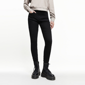 JEANS 提臀裤 新款 ABLE 女士黑色高腰复古紧身提臀牛仔裤 女