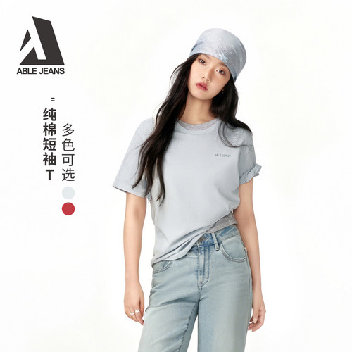 ABLEJEANS26夏季新品女士短袖T恤