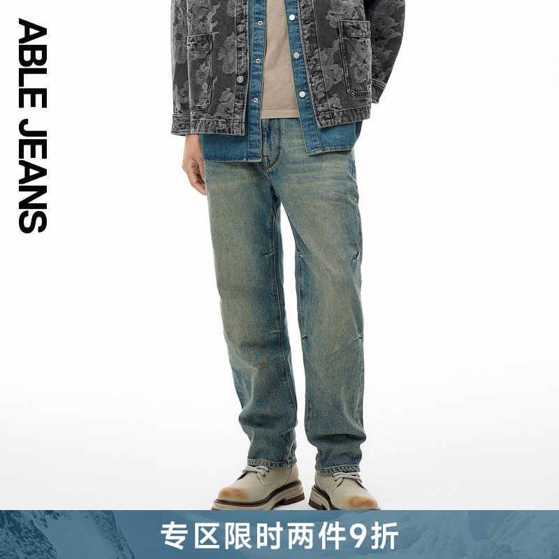 直筒滑板裤ABLEJEANS春季