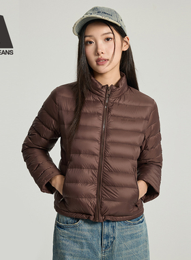 ABLE JEANS2025冬季新款女士立领修身排骨轻羽绒服保暖90绒外套