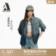 街头女士渐变牛仔衬衫 ABLE 新款 街头大衬衫 外套 JEANS