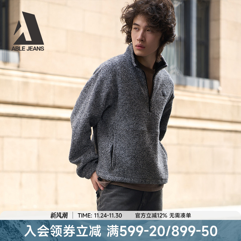 ABLEJEANS冬季新款男士毛衣