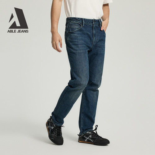 ABLEJEANS大V裤男士牛仔裤