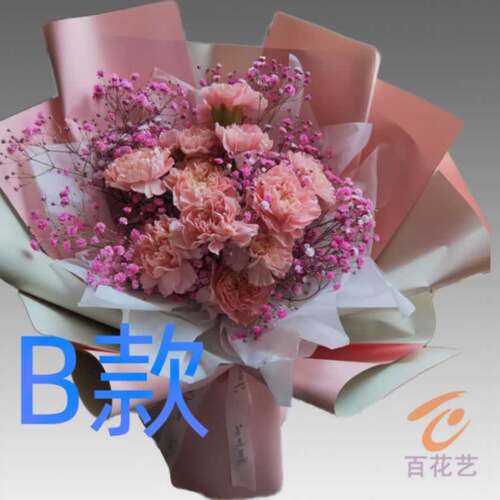 生日纪念康乃馨山东东营花店送花广饶县东营区河口区同城鲜花速递